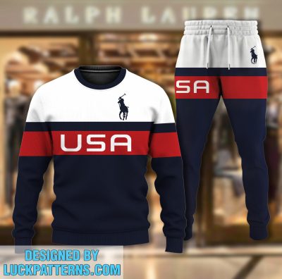 Premium Ralph Lauren Tracksuit Set, Luxury Sweater & Sweatpant I - LMH232403