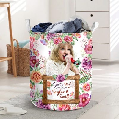 For Swifties - Just a girl who loves Taylor Swift Laundry basket_XYL-LMH03051