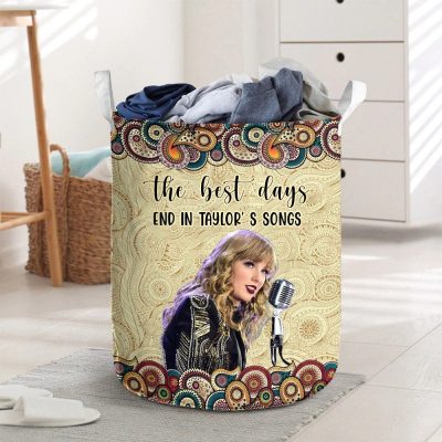 For Swifties - The Best Day End In Taylor's Songs Laundry basket _XYL-LMH03092