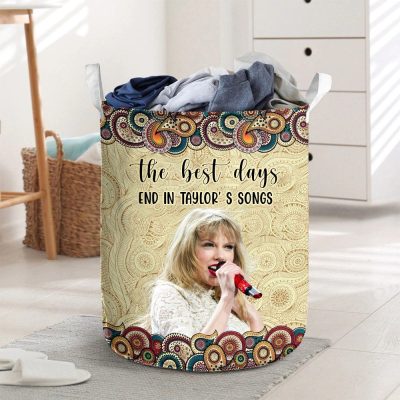 For Swifties - The Best Day End In Taylor's Songs Laundry basket _XYL-LMH03091