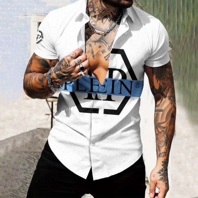 Limited Edition Luxury Short-Sleeve Button Shirt-NG24070802