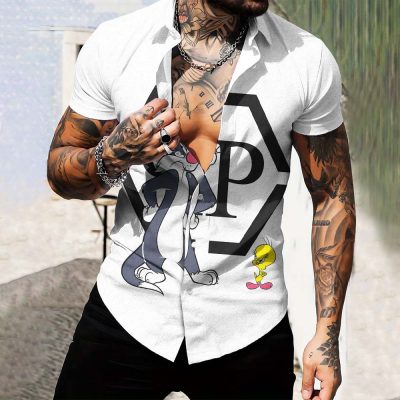 Limited Edition Luxury Short-Sleeve Button Shirt-NG24070804