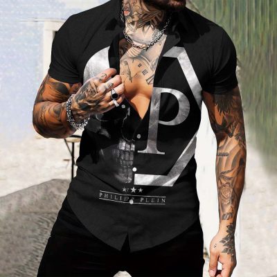 Limited Edition Luxury Short-Sleeve Button Shirt-NG24070813