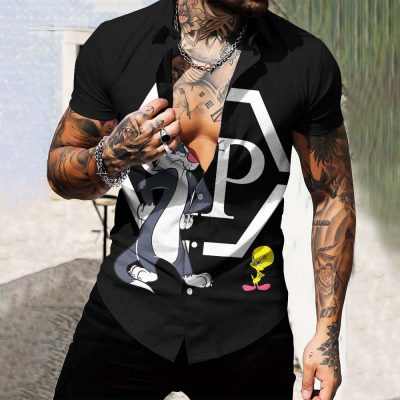 Limited Edition Luxury Short-Sleeve Button Shirt-NG24070815