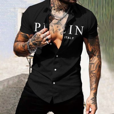 Limited Edition Luxury Short-Sleeve Button Shirt-NG24070816
