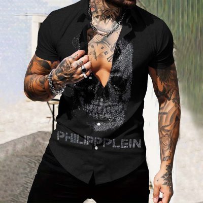 Limited Edition Luxury Short-Sleeve Button Shirt-NG24070818
