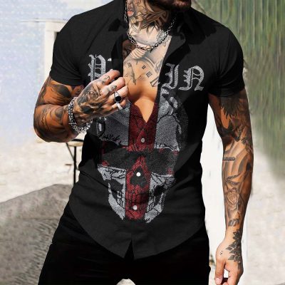 Limited Edition Luxury Short-Sleeve Button Shirt-NG24070826