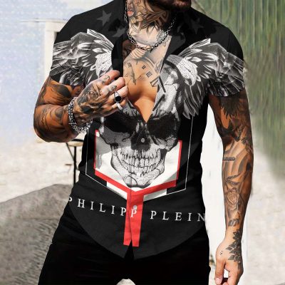 Limited Edition Luxury Short-Sleeve Button Shirt-NG24070827