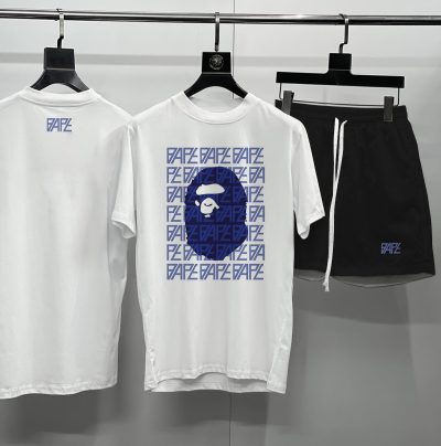 BAPE Logo Monogram White T-Shirt - TTH0368