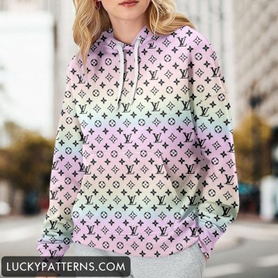Luxury 3D Printing Monogram Women Hoodie - LMH10801