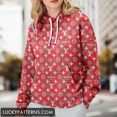 Luxury 3D Printing Monogram Women Hoodie - LMH10806