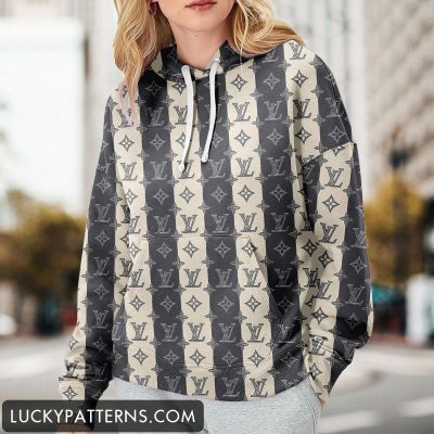 Luxury 3D Printing Monogram Women Hoodie - LMH10807