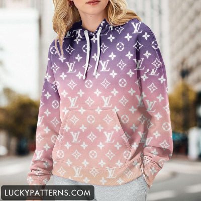 Luxury 3D Printing Monogram Women Hoodie - LMH10809