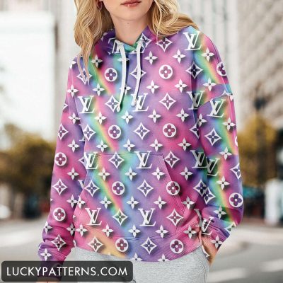 Luxury 3D Printing Monogram Women Hoodie - LMH10824