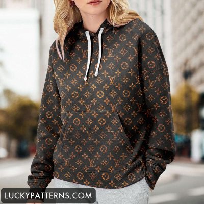 Luxury 3D Printing Monogram Women Hoodie - LMH10825