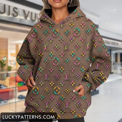 Luxury 3D Printing Monogram Women Hoodie I1 - LMH11701