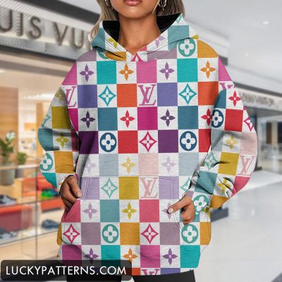 Luxury 3D Printing Monogram Women Hoodie I1 - LMH11726