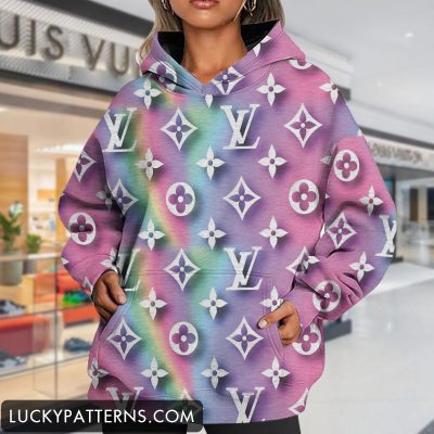 Luxury 3D Printing Monogram Women Hoodie I1 - LMH11727