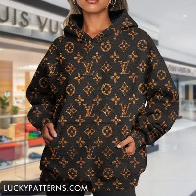 Luxury 3D Printing Monogram Women Hoodie I1 - LMH11732